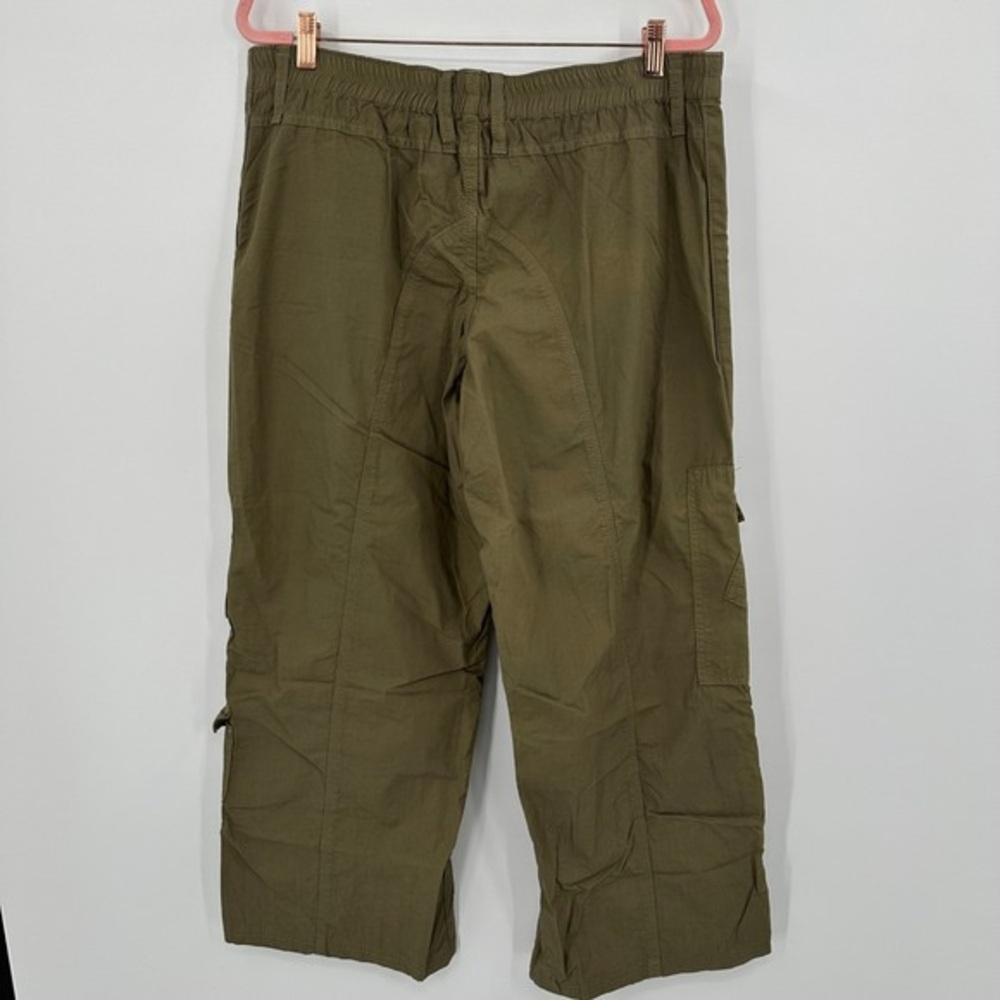 Men's Olive Green Casual Cargo Pants - Picture 4 of 4